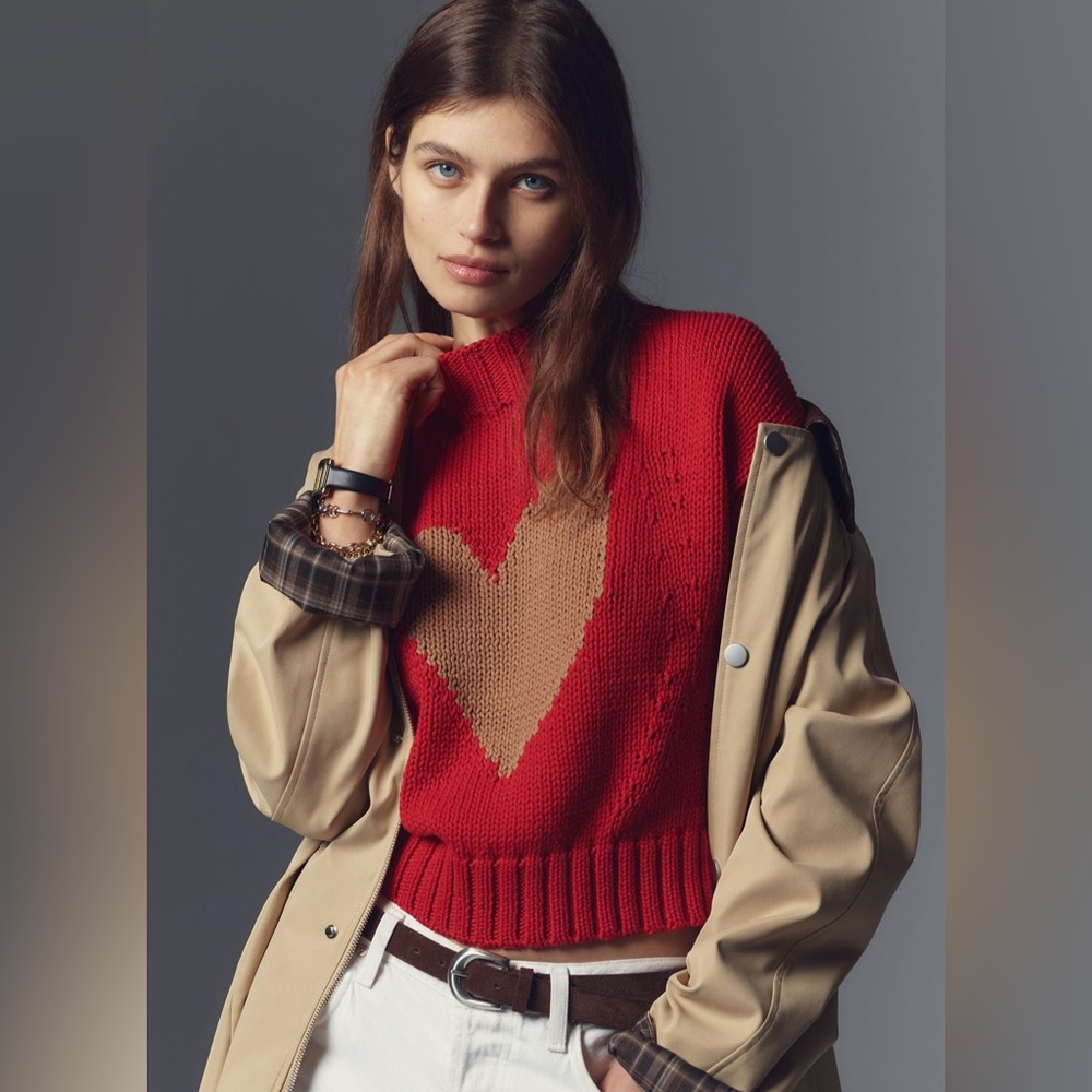 NWT! The Pippa Mock-Neck Sweater by Maeve: Extended Shoulder Edition ⚫️ - Picture 8 of 8